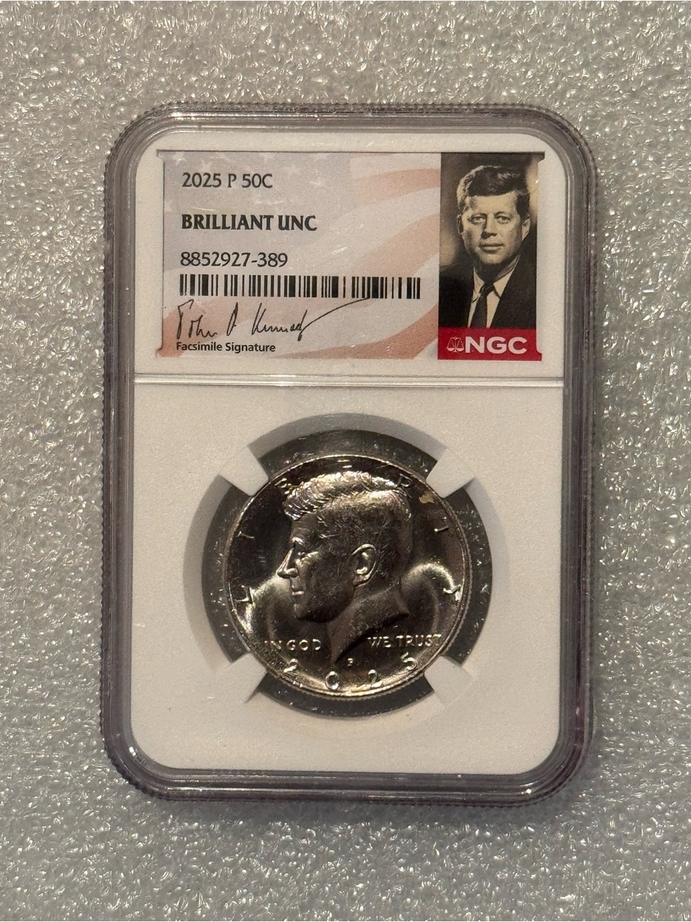 2025 P Kennedy Half Dollar Coin NGC Brilliant Uncirculated